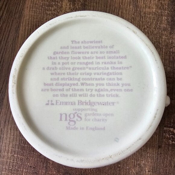 RARE!! Emma Bridgewater Half Pint Mug Auricula - Picture 4 of 5